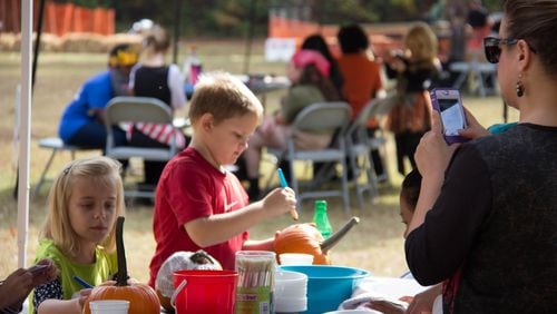 Children can paint a pumpkin and build a bat at the Chamblee annual Halloween Spooktacular.