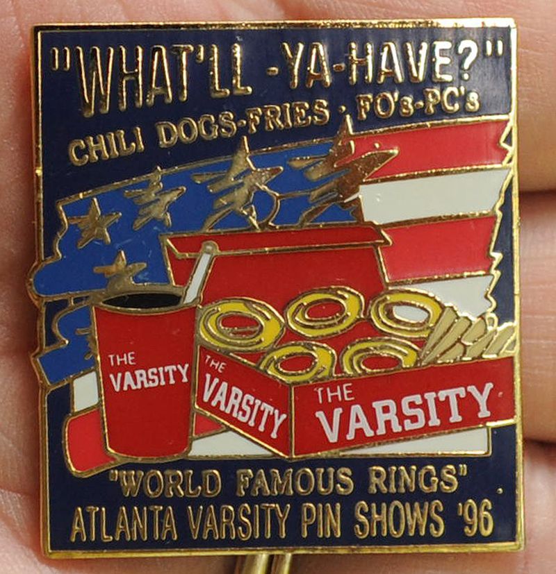 Francis Carey recently acquired this elusive Varsity Olympics pin that was not officially approved and was reportedly taken off the market, so only a few are in circulation.