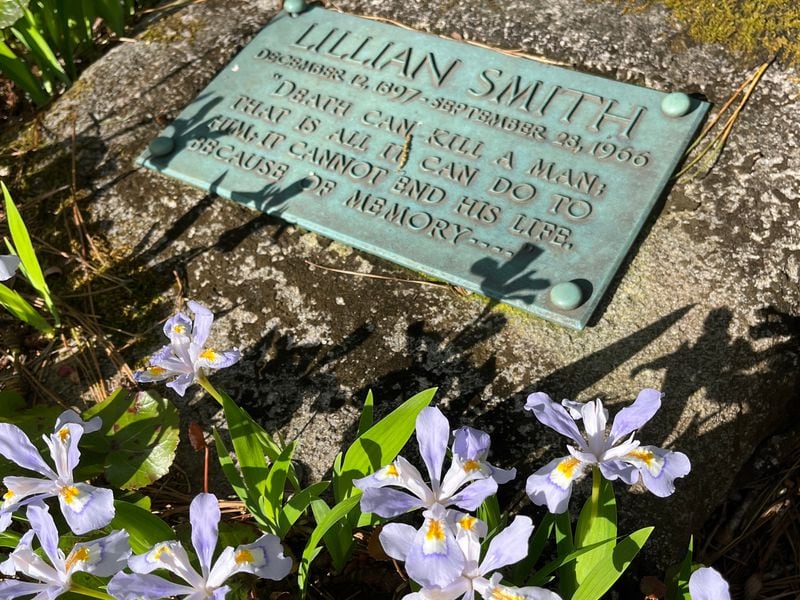 Lillian Smith's grave is at the former girls' summer camp in Rabun County that she called home. Bo Emerson/AJC