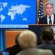 Secretary of State Antony Blinken speaks during a news conference about Russia's election interference at the Department of State in Washington, Friday, Sept. 13, 2024. (AP Photo/Jose Luis Magana)