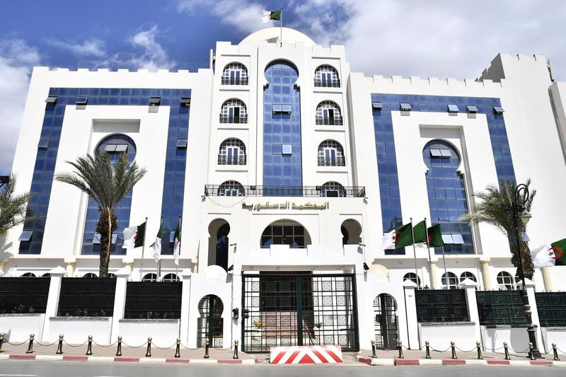 Algeria's constitutional court, in the capital Agiers, Saturday, Sept. 14, 2024. (AP Photo/Fateh Guidoum)