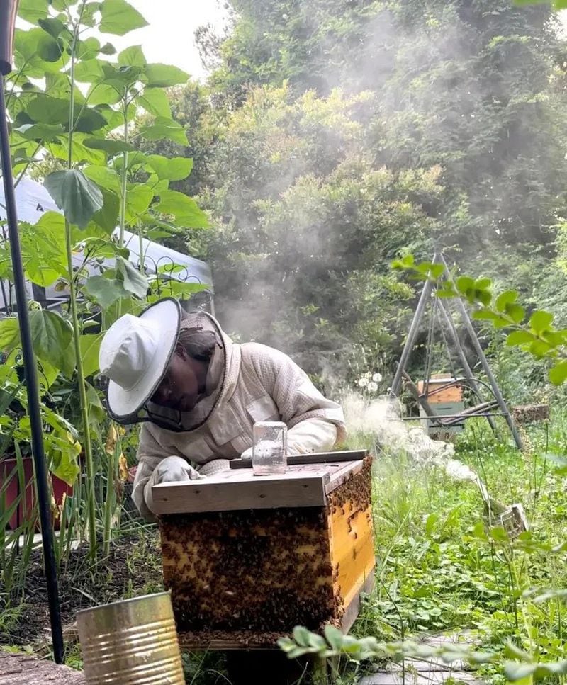 Simone Fyffe said she teaches beekeeping classes as a way to expose more Black people to the practice. (Photo Courtesy of Sydney Sims/Capital B)