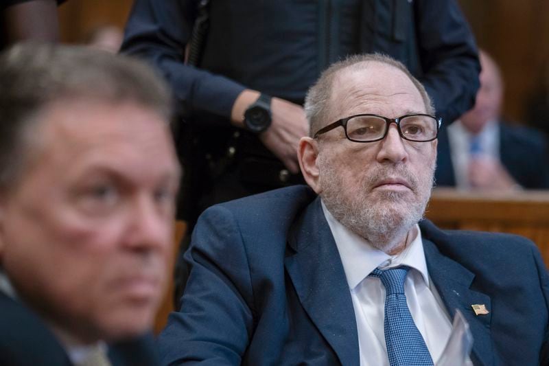 Harvey Weinstein appears in criminal court in New York, Wednesday, Sept. 18, 2024. (Jeenah Moon/Pool Photo via AP)