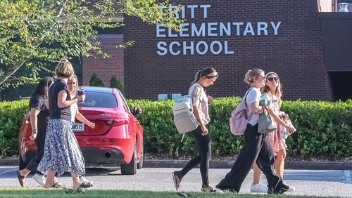 Issues with Tritt Elementary School's HVAC system produced smoke that filled the school Wednesday morning, Cobb County school officials said.