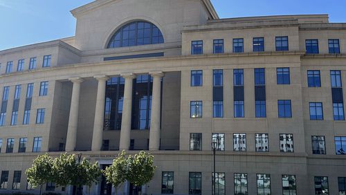 FILE - The Nathan Deal Judicial Center, home of Georgia's Supreme Court and Court of Appeals, is seen on May, 1, 2024, in Atlanta. (AP Photo/Kate Brumback, File)