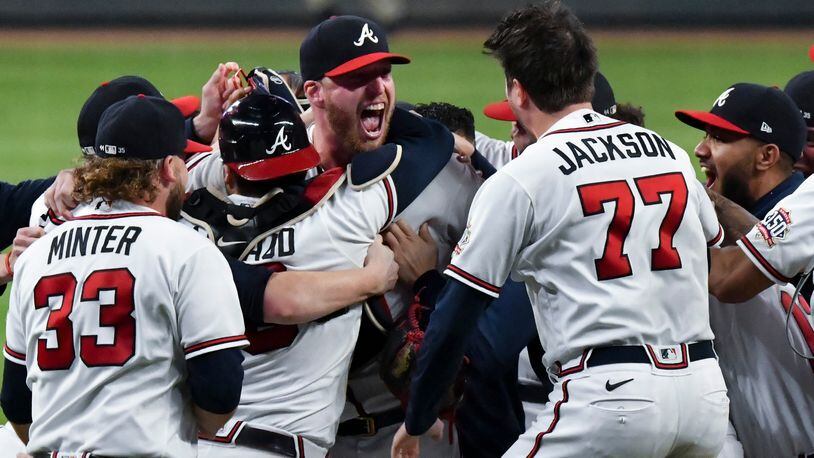 MILWAUKEE, WI - OCTOBER 09: Atlanta Braves left fielder Eddie