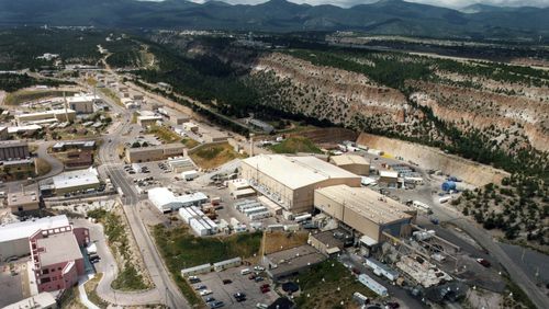 FILE - This undated file photo shows the Los Alamos National Laboratory in Los Alamos, N.M. (The Albuquerque Journal via AP, File)