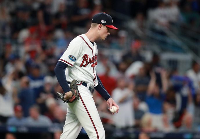 Photos: Acuna hits grand slam as Braves battle Dodgers in Game 3