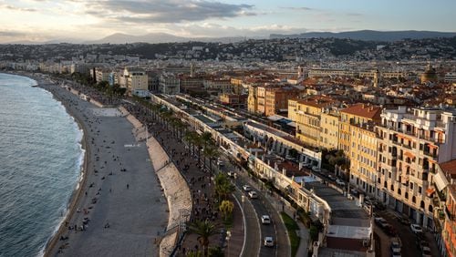 A view of Nice, France, where Lakhdar Boumediene works as an Uver driver. (Cristina Baussan/The New York Times)