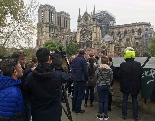 Photos: Notre Dame fire aftermath