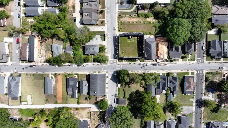 This area over James P. Brawley Drive shows where the Arthur M. Blank Family Foundation has awarded nearly $4.5 million to three organizations to support workforce development in Atlanta's Westside. The grants aim to empower English Avenue and Vine City residents with skills training and job placement opportunities.
(Miguel Martinez / AJC)