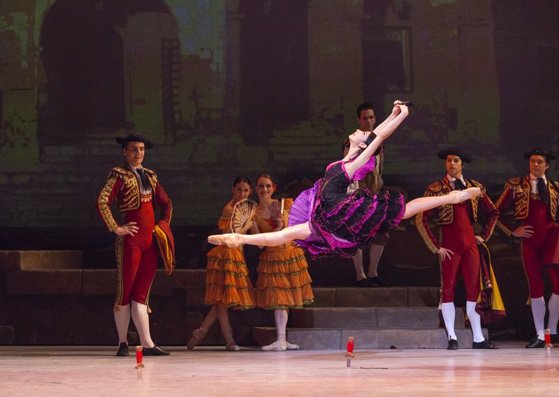 Francesca Loi soars through a variation in one of the company’s 2018 performances of the ballet.