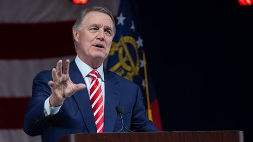 Former U.S. Sen. David Perdue has floated the idea of running against Gov. Brian Kemp in the 2022 primary during calls with donors and other allies, according to people who spoke to The Atlanta Journal-Constitution on condition of anonymity to discuss confidential matters. (Photo: Nathan Posner for The Atlanta-Journal-Constitution)