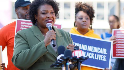 Stacey Abrams, the two-time Democratic candidate for governor, is an advocate for abortion rights.