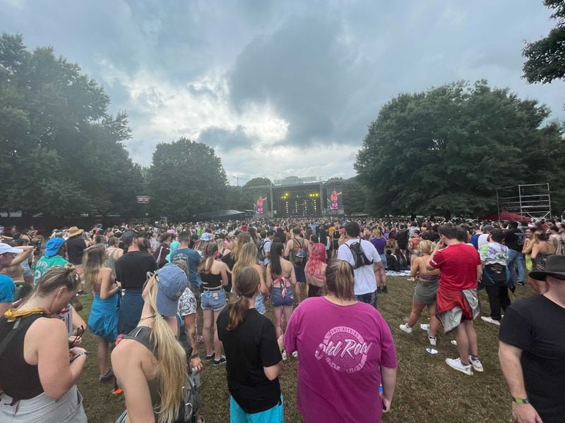 Fans pack the area in front of the stage for a performance by Tate McRae on the second day of Music Midtown on Sunday, September 19, 2021. (Photo: Anjali Huynh/AJC)