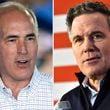 This combination of photos taken in Pennsylvania shows Sen. Bob Casey, D-Pa., left, at a campaign event, Sept. 13, 2024, in Wilkes-Barre, and David McCormick, the Republican nominee for Senate in Pennsylvania, at a campaign event, April 25, 2024, in Harrisburg. (AP Photo)