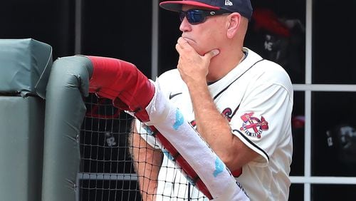 Braves manager Brian Snitker. (AJC file photo by Curtis Compton / ccompton@ajc.com)