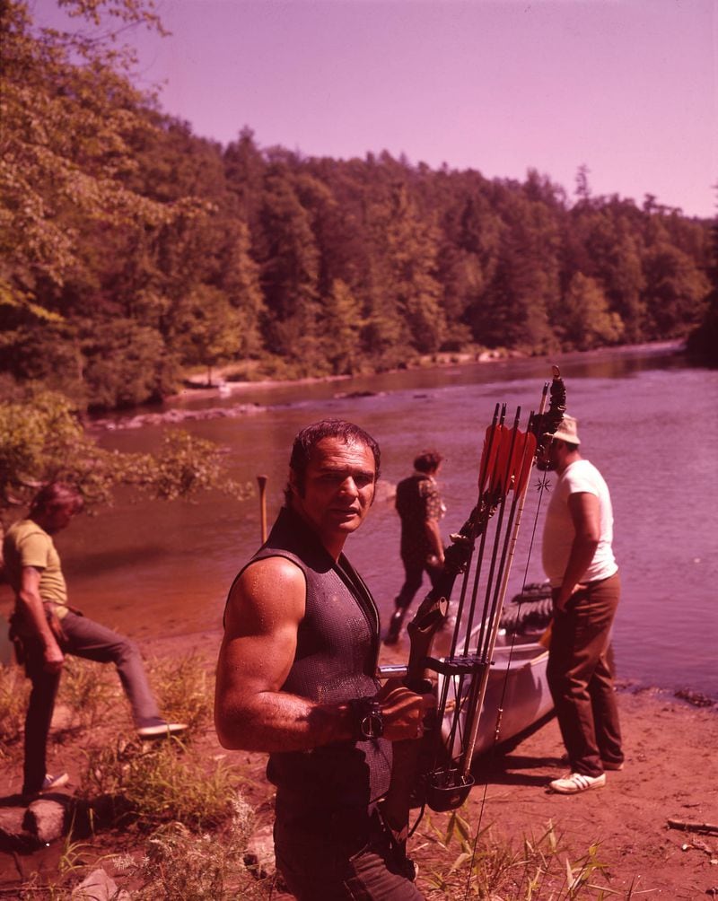 A buff Burt Reynolds on the north Georgia set of "Deliverance" on June 15, 1971. AJC archive photos: Kenneth Rogers