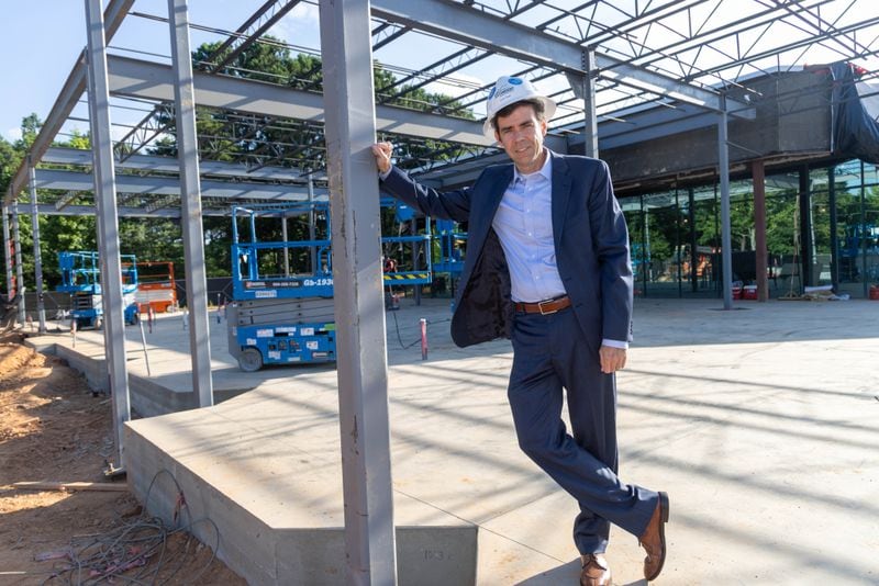 Portrait of Cornerstone Christian Academy headmaster Colin Creel at the construction site of the schoolÕs new science labs. For story on the Top Workplace winners. PHIL SKINNER FOR THE ATLANTA JOURNAL-CONSTITUTION