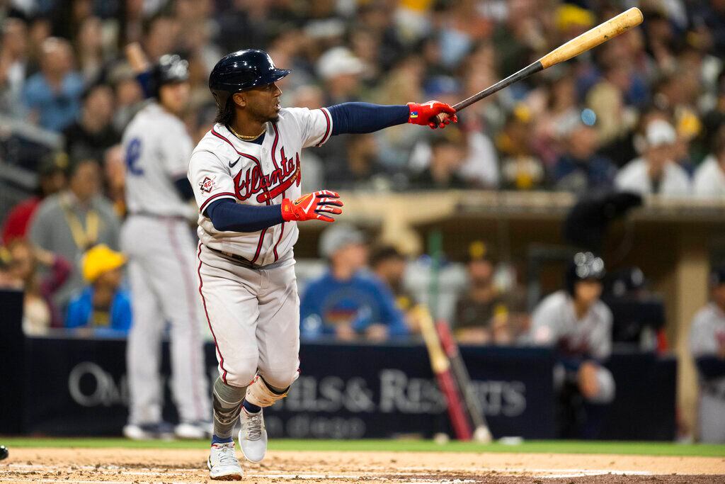 Atlanta Braves went throwback for Jackie Robinson Day at Petco Park in San  Diego during their 6-2 victory over the Padres in game 3. Both teams wore  the number 42 to honor