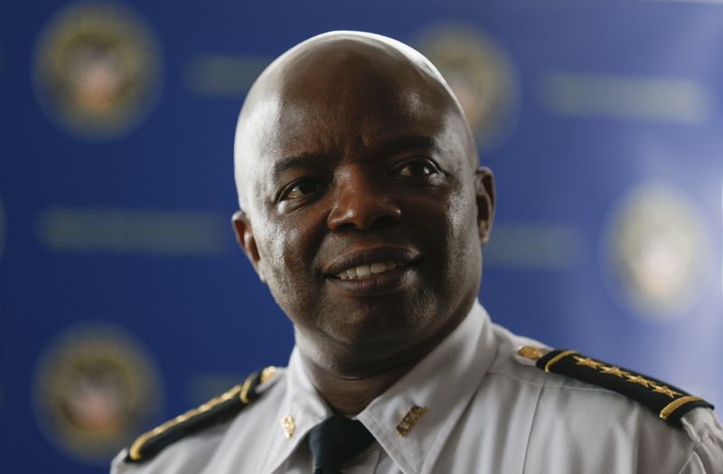 Atlanta Police Department Chief Rodney Bryant in Atlanta on Thursday, May 26, 2022. (Natrice Miller / natrice.miller@ajc.com)