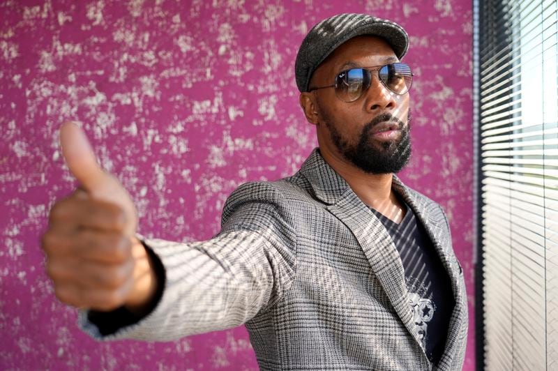 Musician, actor and filmmaker RZA poses for a portrait at his office, Wednesday, Aug. 28, 2024, in Los Angeles. (AP Photo/Chris Pizzello)