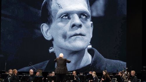 Michael Shapiro conducts the orchestral version of "Frankenstein" score in Norway.
Courtesy Michael Shapiro