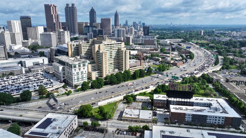 The downtown Atlanta skyline.