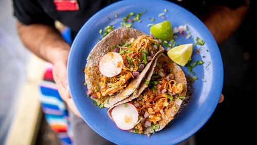Tacos from the menu of El Tesoro / Courtesy of Chris Rank for Rank Studios