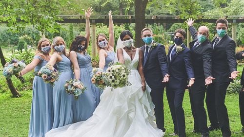 Alex and Colin Ryan got married in August 2020 amid the coronavirus pandemic, in a small wedding in Decatur, Ga. with 20 guests. Credit: Mammoth Studio