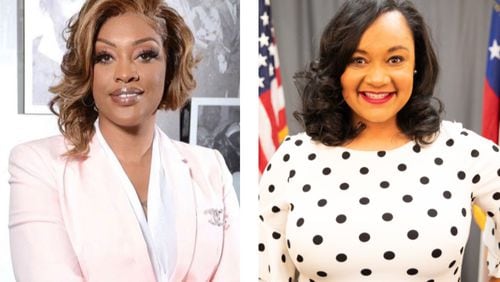 Republican Angela Stanton-King (left) will face Democrat Nikema Williams in the 2020 general election for Georgia's 5th Congressional District. AJC file photos.