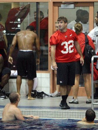 UGA football team hits the pool