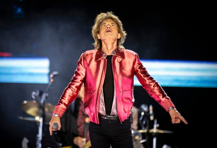 Atlanta, GA: The Rolling Stones play for crazed fans singing along to every word at Mercedes Benz Stadium on the Hackney Diamonds Tour. Photo taken Friday June 7, 2024. 060924 aajc rolling stones review (RYAN FLEISHER FOR THE ATLANTA JOURNAL-CONSTITUTION)