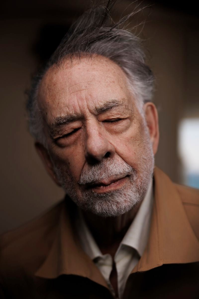 FILE - Director Francis Ford Coppola poses for portrait photographs for the film "Megalopolis," at the 77th international film festival, Cannes, southern France, Friday, May 17, 2024. (Photo by Vianney Le Caer/Invision/AP, File)