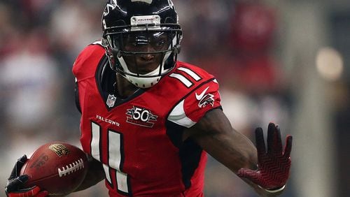 Falcons wide receiver Julio Jones has 34 catches for 440 yards and four touchdowns so far this season.