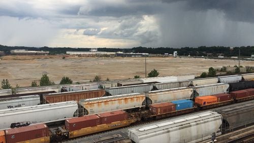 The site of the former General Motors plant in Doraville is expected to become a construction site this year, when Gray Television develops the property into movie studios, apartments, office space and retail shops. The property has been empty for years. (J. Scott Trubey/strubey@ajc.com)