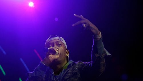 Atlanta rapper Rich Homie Quan  performs at the V103 third anniversary Winterfest concert at Philips Arena on Saturday, December 16, 2017. The artist, known for hits like "Type of Way," died on Sept. 5, 2024.  (Akili-Casundria Ramsess/Eye of Ramsess Media)