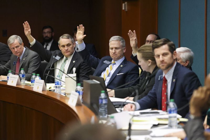 Members of the state Senate Judiciary Committee voted unanimously Monday to pass House Bill 30, an antisemitism bill. (Jason Getz/jason.getz@ajc.com)