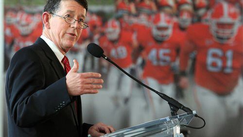 Greg McGarity of UGA. (Curtis Compton / ccompton@ajc.com)