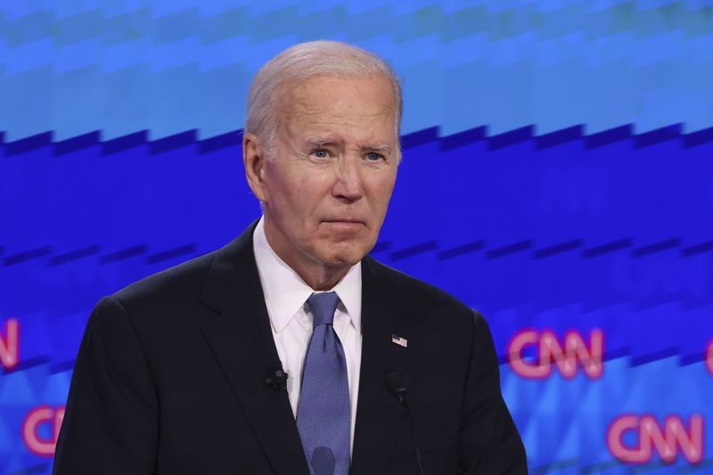 President Joe Biden has shown no signs of abandoning his reelection campaign following his poor performance in last week's debate with former President Donald Trump, and his family, his inner circle and most Democratic Party leaders have urged him to fight on. (Jason Getz / AJC)
