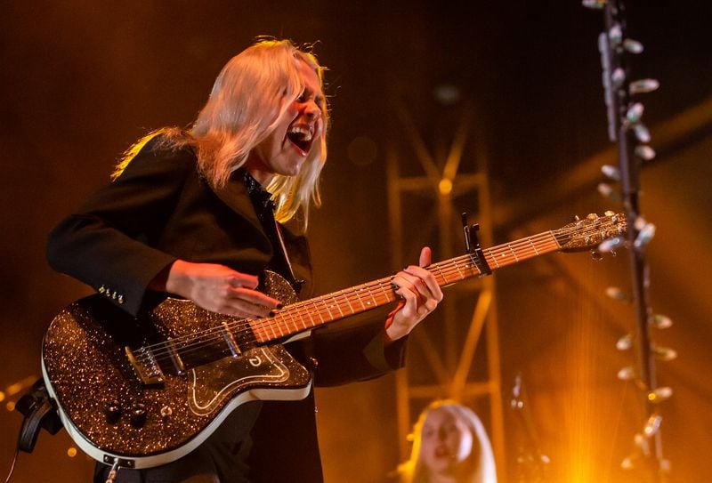 Phoebe Bridgers performs on the third night of the Shaky Knees Music Festival in Atlanta on Sunday, October 24, 2021. (Photo: Ryan Fleisher for The Atlanta Journal-Constitution)