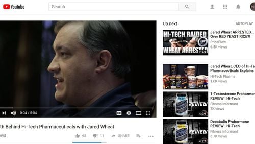 Hi-Tech Pharmaceuticals owner Jared Wheat has had running battles with the Food and Drug Administration, at times taking to YouTube to make his case. Because he has spoken out about the agency, he contends he has been singled out for criminal prosecution.