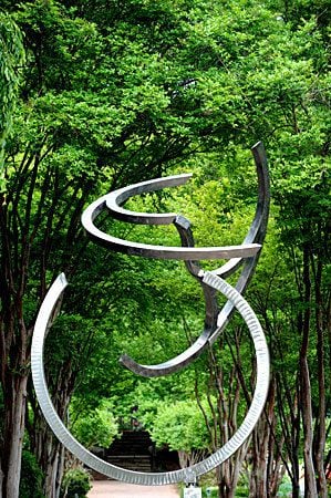 Sculptures in motion at Atlanta Botanical Garden