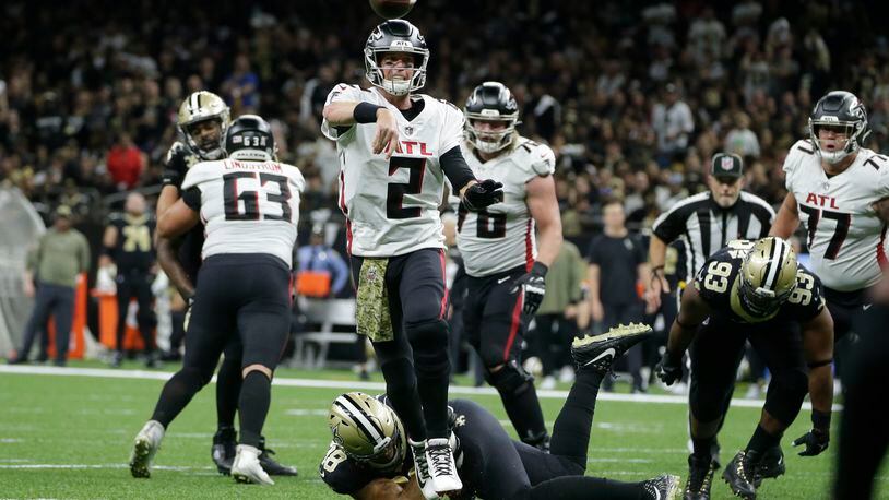 Matt Ryan throws 2 touchdowns, Falcons defeat rival Saints