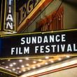 FILE - The marquee of the Egyptian Theatre appears during the Sundance Film Festival, Jan. 28, 2020, in Park City, Utah. (Photo by Arthur Mola/Invision/AP, File)