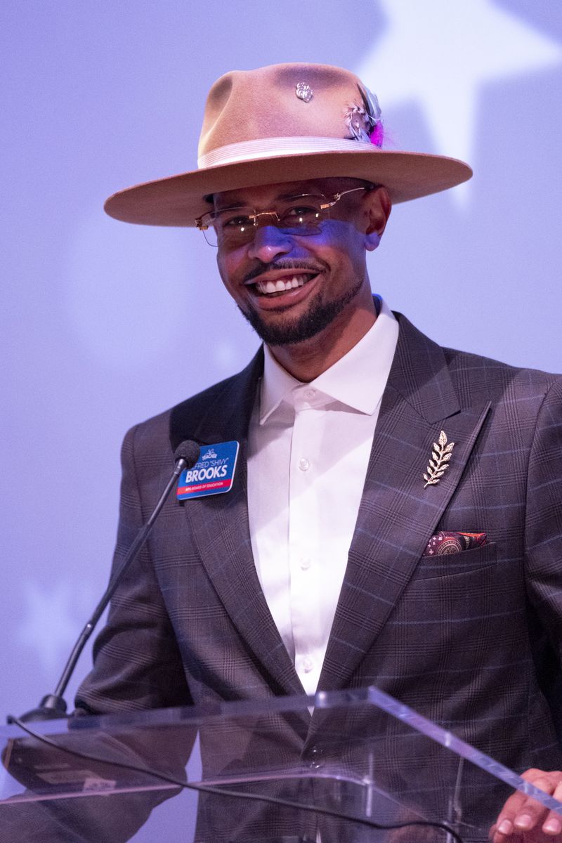 Atlanta school board candidate Alfred “Shivy” Brooks during a debate on Sept. 20, 2023. (Ben Gray / Ben@BenGray.com)