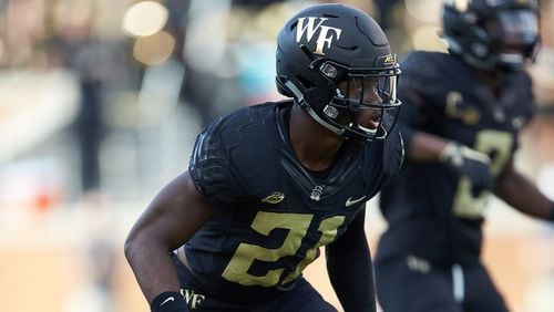 Former Columbus player Essang Bassey just completed his senior season at Wake Forest. A cornerback, Bassey got all-ACC recognition each of the past three seasons.  Bassey was a Class AAAA first-team all-state player in 2015. Photo: Brian Westerholt/Sports On Film