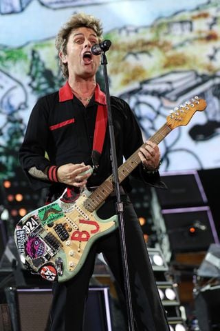 Green Day brought their Saviors Tour to Truist Park on Wednesday, August 28, 2024. Opening acts were Smashing Pumpkins, Rancid, The Linda Lindas and Paradox.. 
Robb Cohen for the Atlanta Journal-Constitution