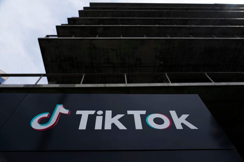 FILE - The TikTok Inc. building is seen in Culver City, Calif., on March 17, 2023. (AP Photo/Damian Dovarganes, File)