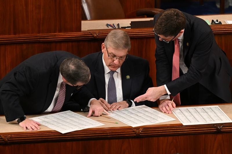 U.S. Rep. Barry Loudermilk’s reinvestigation of the House select committee probe of the Jan. 6, 2021, attacks on the U.S. Capitol is out with some initial findings. Loudermilk is a Georgia Republican, (Kenny Holston/The New York Times)